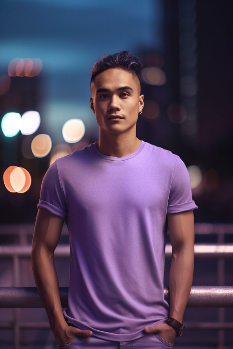 tshirt, mockup, t shirt mockup, clothing, fashion, man, style, purple, people, ai generated, tshirt, tshirt, tshirt, tshirt, tshirt